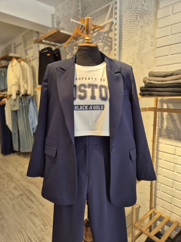 Lacivert Blazer Ceket