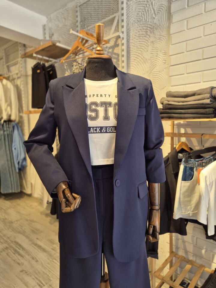 Lacivert Blazer Ceket