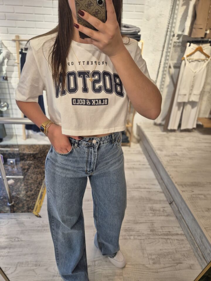 Vatkalı Crop Tshirt