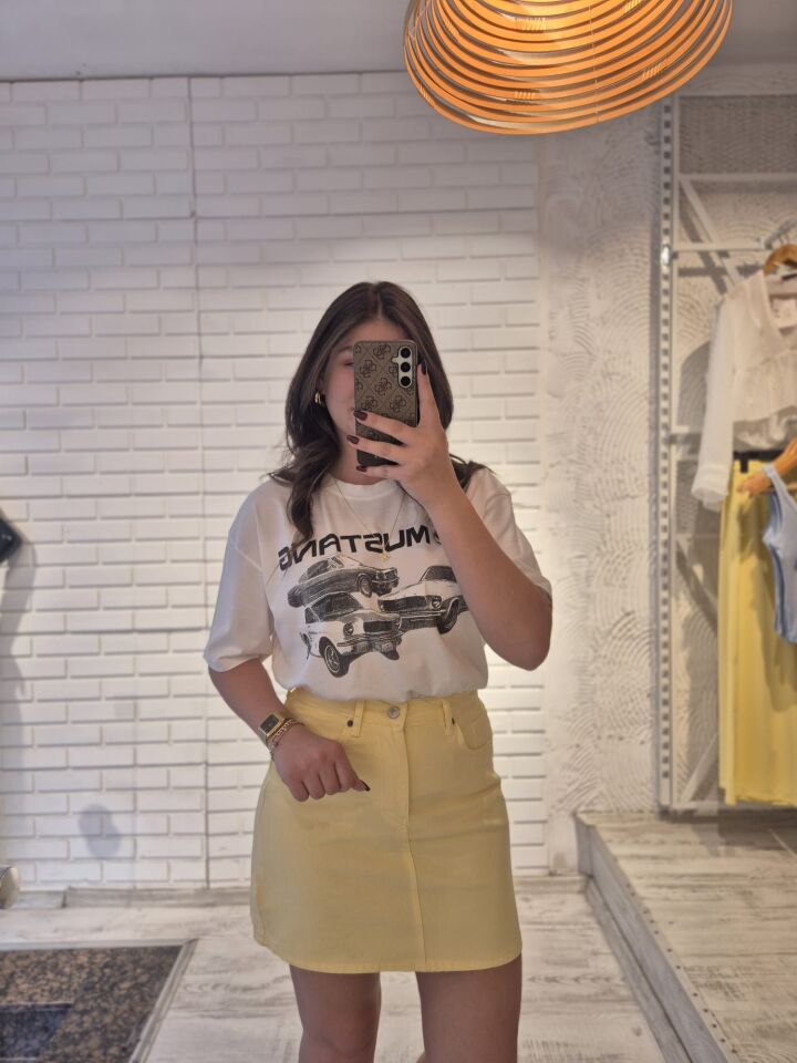 Baskılı Basic Tshirt