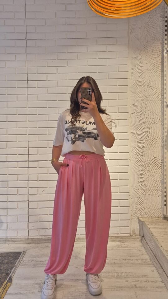 Modal Kumaş Şalvar Kesim Pantolon