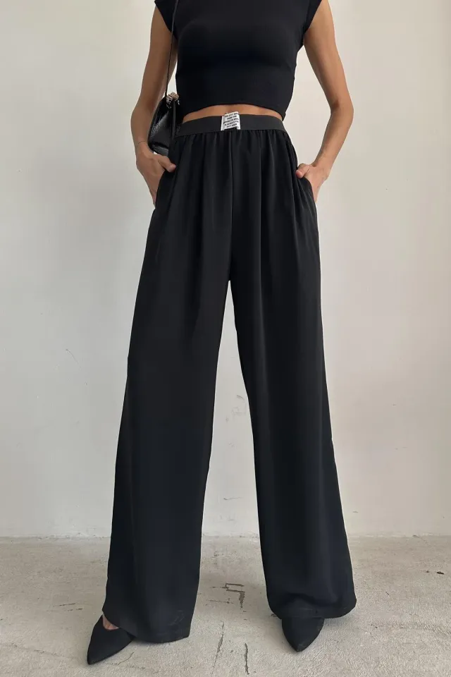 BELİ LASTİKLİ CEPLİ PANTOLON