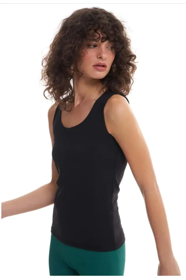 Kalın Askılı Basıc Bluz